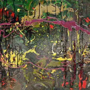 MYSTICAL by Gayle Printz: ethereal, otherworldly, enigmatic depth — original Modern Abstractionist, acrylic on canvas