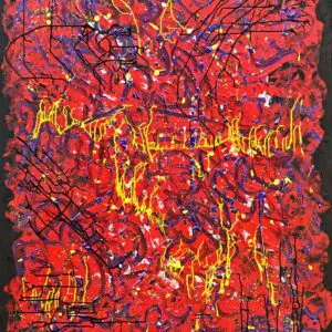 JACK by Gayle Printz: bold crimson energy in dimensional gesture — original Modern Abstractionism, acrylic on canvas **Meta description** (148 chars): JACK, original abstract art by internationally acclaimed Gayle Printz. Bold crimson energy in dimensional gesture. Investment-grade and hand-signed. Title: JACK — Gayle Printz Caption: JACK, acrylic on canvas, 60 x 48 x 1.5 in., 2020. Product Short Description: A commanding statement in red, JACK channels raw energy through bold, dimensional gesture. An original, one-of-a-kind Modern Abstractionism painting by World Master Artist Gayle Printz, hand-signed with Certificate of Authenticity. Ships ready to hang from Atlanta.