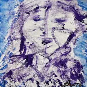 HER by Gayle Printz: soft, expressive feminine essence — original Modern Abstractionist, acrylic on canvas abstract painting
