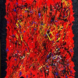 STRENGTH by Gayle Printz: bold, grounded, resolute form — original Modern Abstractionist, acrylic on canvas