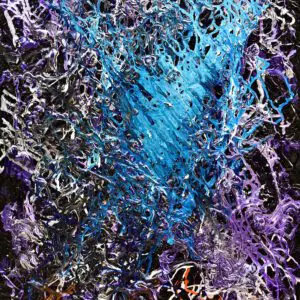 WAVE by Gayle Printz: fluid, rolling, surging motion — original Modern Abstractionist, acrylic on canvas