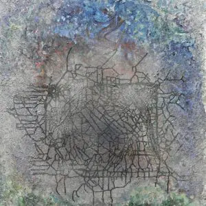 AVERY by Gayle Printz: intimate, expressive dimensional gesture — original Modern Abstractionist, acrylic on canvas
