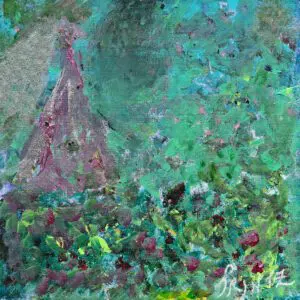 BRIDE by Gayle Printz: soft, luminous, pale elegance — original Modern Abstractionism, acrylic on canvas