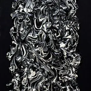 CASCADE by Gayle Printz: luminous color pouring downward — original Modern Abstractionism, acrylic on canvas