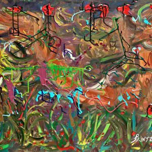 FANTASY by Gayle Printz: otherworldly, dreamlike, luminous — original Modern Abstractionist, acrylic on canvas