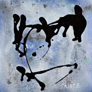 JAZZ by World Master Gayle Printz: syncopated, free-flowing rhythmic color — original Modern Abstractionist, acrylic on canvas