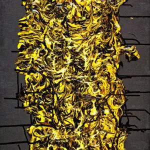 JEWELRY by Gayle Printz: lustrous, jewel-toned, precious detail — original Modern Abstractionist, acrylic on canvas