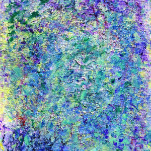 PEACEFUL is a contemporary Abstract Painting by the World famous, Atlanta based Master Contemporary Artist, Gayle Printz. Highly textured soft blues, purples and pastel hues blend to create a modern impressionistic acrylic on canvas masterpiece.